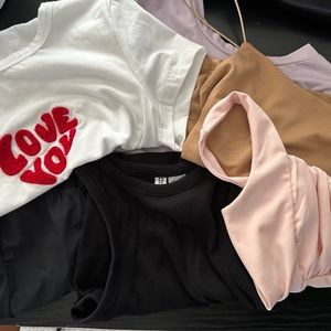 6 Various Tank Tops/Baby Tee/Body Suit